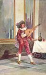 CPA Troubadour Folklore Costume