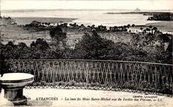 CPA Avranches La Baie du Mont Saint Michel Vue du Jardin des Plantes