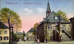 CPA Nideggen eifel Rathaus and Durener Tor