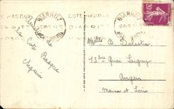 CPA Biarritz Le Rochers de la Vierge et le Square Vus du semaphore