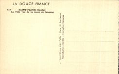 CPA La Douce france Saint Flour La Ville de la route de Massiac