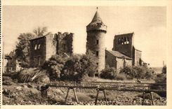 CPA La Douce France Environs de SAint Flour Roffiac L'Eglise et le Chateau 