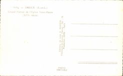 CPA Dreux Grand portail de l'eglise saint pierre