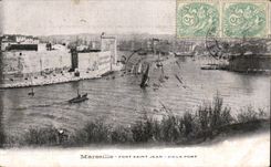 CPA Marseille Fort Saint Jean Vieux port 