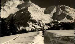 CPA St Gervais Champs de ski et massif du Mont Blanc 