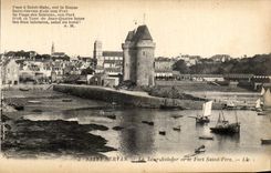 CPA Saint Servan La Tour Solidor et Fort Saint Pere