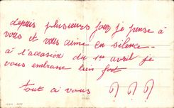 CPA Devinez qui vous l'envoie Poissons 1er avril Paques Easter