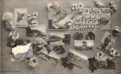 CPA A Vous Toutes Une pensee de Cherbourg 