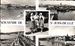 CPA Souvenir De St Jean De Luz Folklore Costume