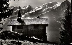 CPA Dans le Clair Matin Venez Faire Une Priere pour les Montagnards Chaine du Mont Blanc