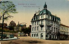 CPA Neustadt HAS D Haardt Partie beim Hotel Lowen