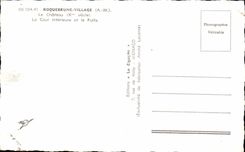 CPA Roquebrune Village the Castle (X E century) Interior Court and the Well