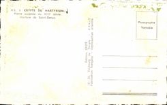 Cripta de CPA del martirio del siglo del sculptee XIII de Martyrium Pedro del santo Denys