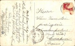CPA Suisse Femme Folklore Ferme