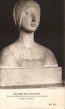 CPA Musee du Louvre Ecole Napolitaine Buste de femme