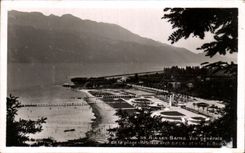 CPA Aix les Bains Vue generale de la plage 