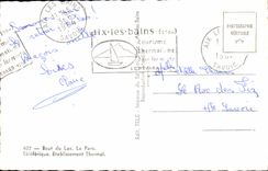 CPA Aix les Bains Teleferic Park Hydropathic establishment