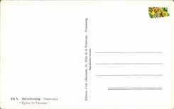 CPA Strasbourg Panorama Church St Thomas