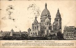 CPA Paris Basilique du Sacre Coeur Montmartre