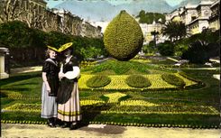 CPA Menton the festivals local costumes of art Folklore Costume