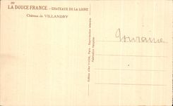 CPA Soft France Loire ch4ateau Castle of Villandry