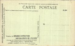 CPA Vichy the hall Large Publicity Fair with the Galleries of the Elysium