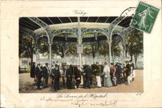 CPA the Source of the Vichy hospital