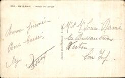 CPA Gavarnie Return of the circus Ass Donkey Yvon