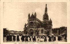 CPA Sainte Anne D auray Procession rentrant a la Basillque
