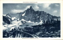 CPA Chamonix Mont Blanc Montanvert and switches Thick Train