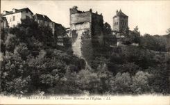 CPA Sauverre Le Chateau Monreal et Eglise