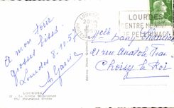 CPA Lourdes the Miraculous Cave The Grotto