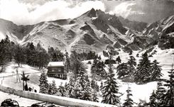 CPA the Mount Gilds Sancy the Park and I Hotel of the Fir trees