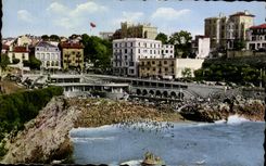 CPA Biarritz the Old Beach and Port