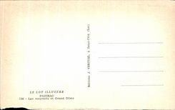 CPA the batch illustrates padirac lake suspended and large dome