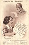 CPA Ministere de L'Armement Militaria Barbier Papa