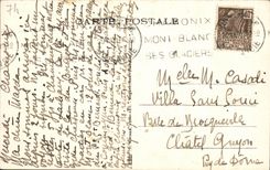 CPA Chamonix mont blanc les jumeaux