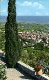 CPA Vence La Jolie Vue generale au fond la Mediterranee