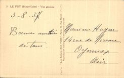 CPA Le Puy Vue generale