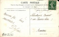 CPA Fantaisie Fleurs Colombes Oiseaux