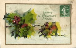 La fantasia de CPA florece pajaros