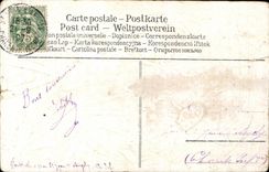 CPA fantaisie Fleurs Balance Colombes oiseaux