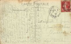 CPA Lourdes Procession devant les piscines