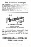Chromo Les Animaux Sauvages Le Sarigue Bledine
