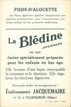 Chromo La bledine pieds d'alouette