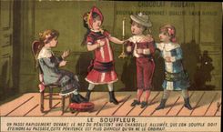 Chromo Chocolat Poulain Enfants Le souffleur 