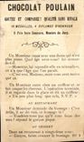 Chromo Chocolat Poulain Le Bardo Musee Grevin Signature du Traite 