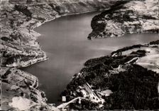 CPSM Vallee Du Drac Vue aerienne du Lac et du Barrage du Sautet