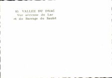 CPSM Vallee Du Drac Vue aerienne du Lac et du Barrage du Sautet