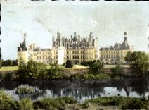 CPSM Le chateau de chambord facade nord et jardins sur le cosson